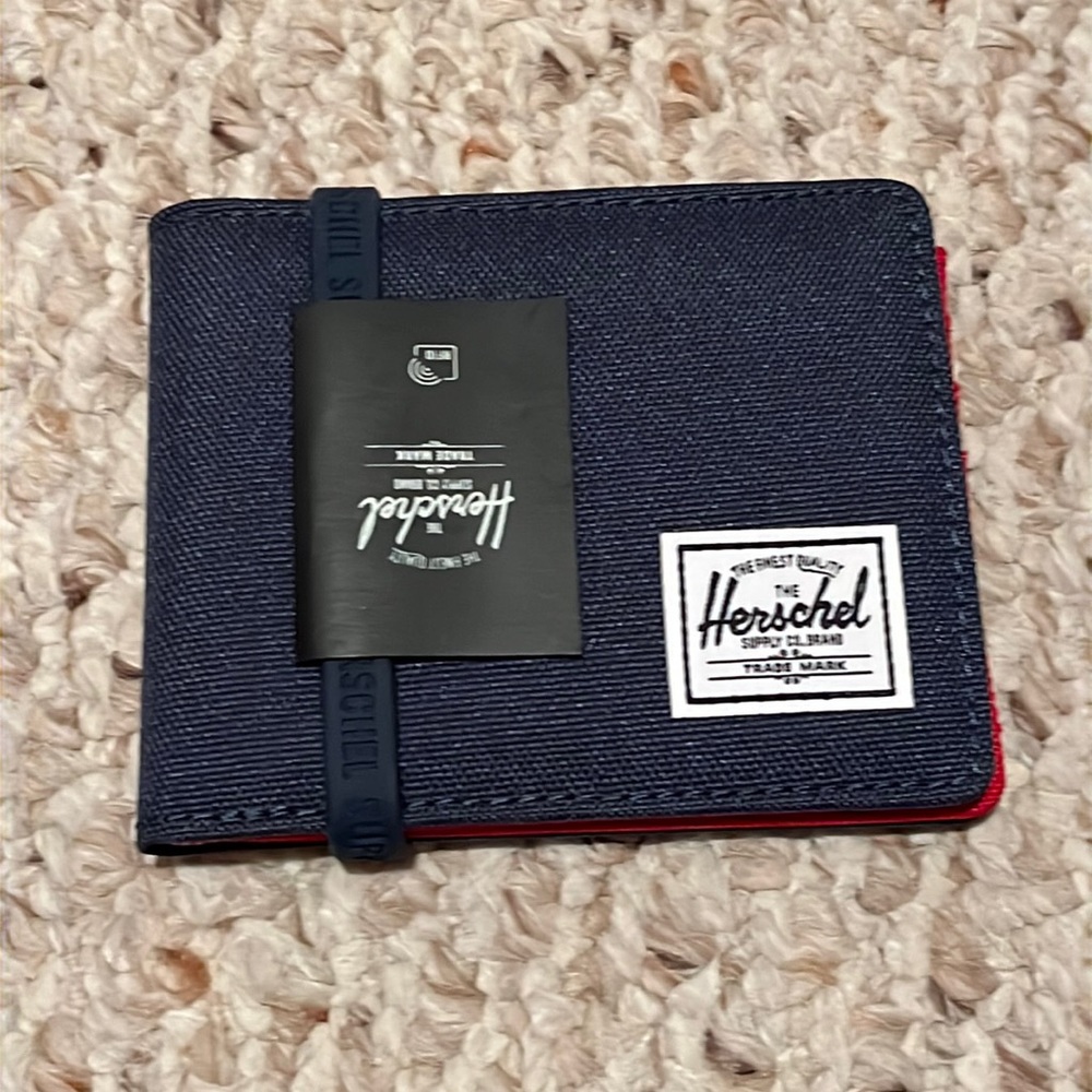 NWT Herschel Navy Wallet